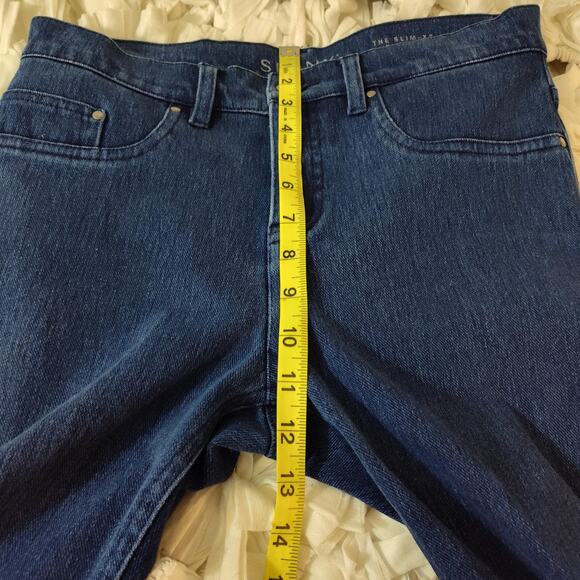 Spanx Jeans Womens 29 Blue The Slim X Super Skinny High Rise Stretch Denim - Picture 13 of 15